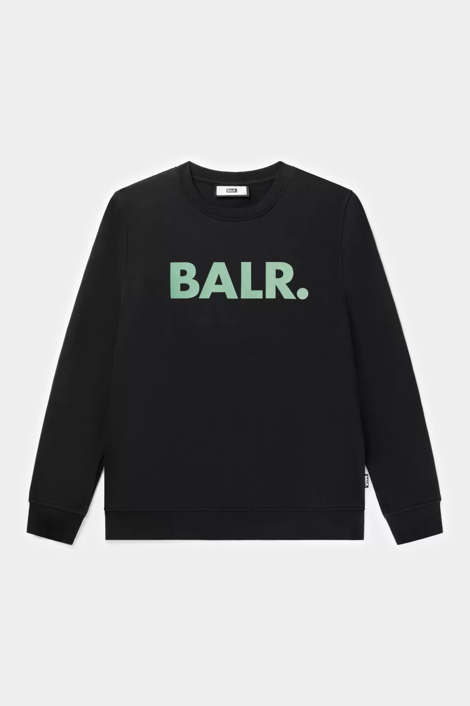 Sweatshirts*BALR. Brand Straight Crewneck Jet Black/Dark Forest