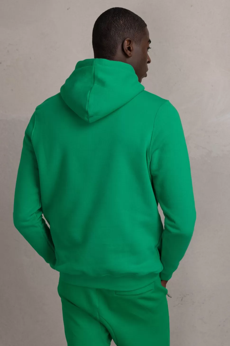Kapuzenpullover*BALR. Brand Straight Small Logo Hoodie Putting Green/Bright White