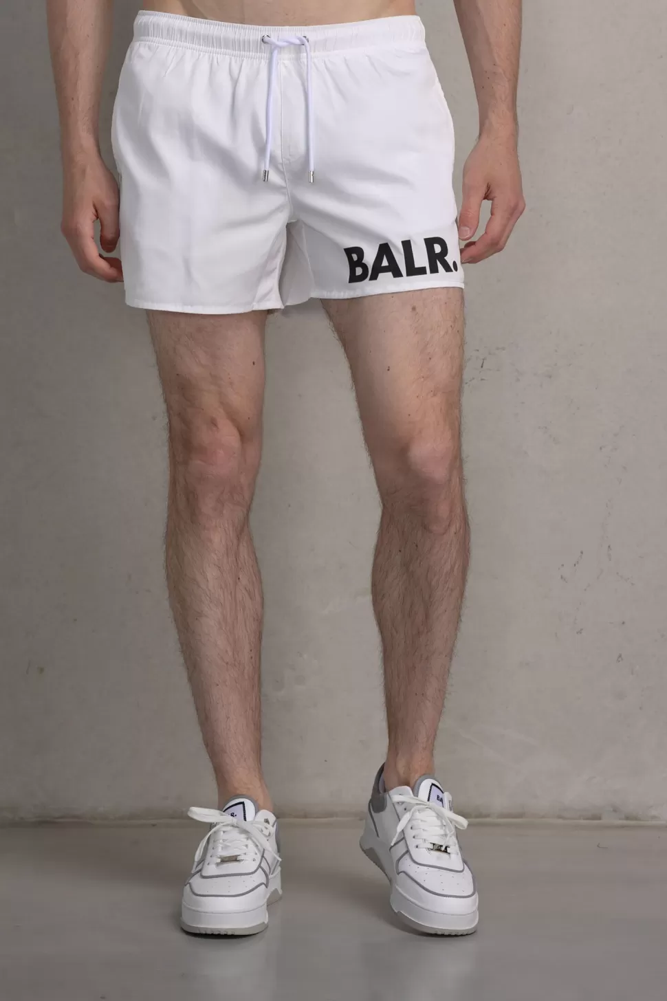 Bademode*BALR. Classic Big Brand Swim Short Bright White