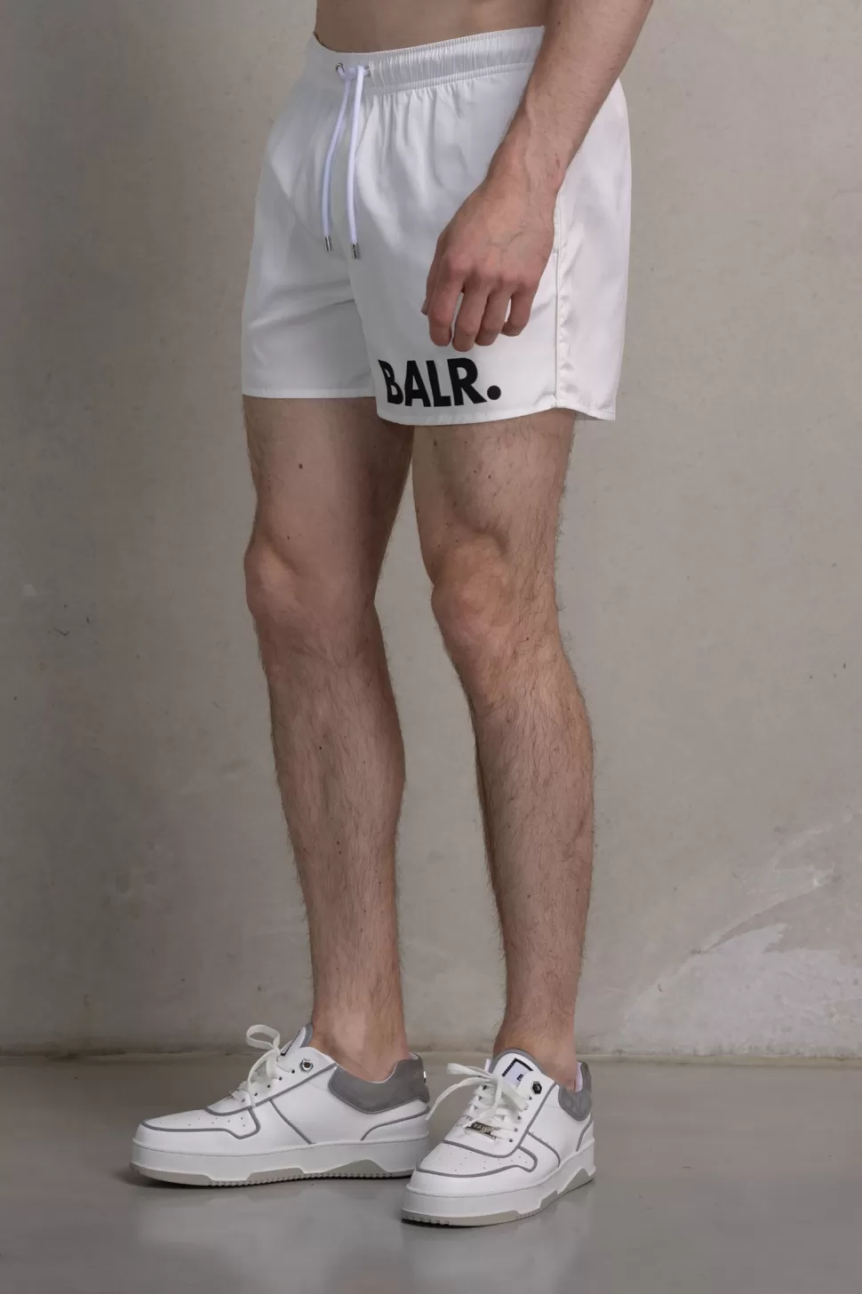 Bademode*BALR. Classic Big Brand Swim Short Bright White