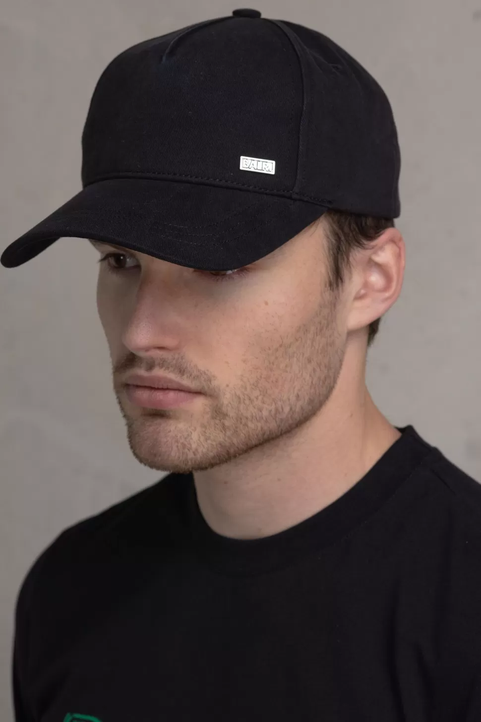 Mützen & Beanies*BALR. Classic Small Badge Cap Jet Black