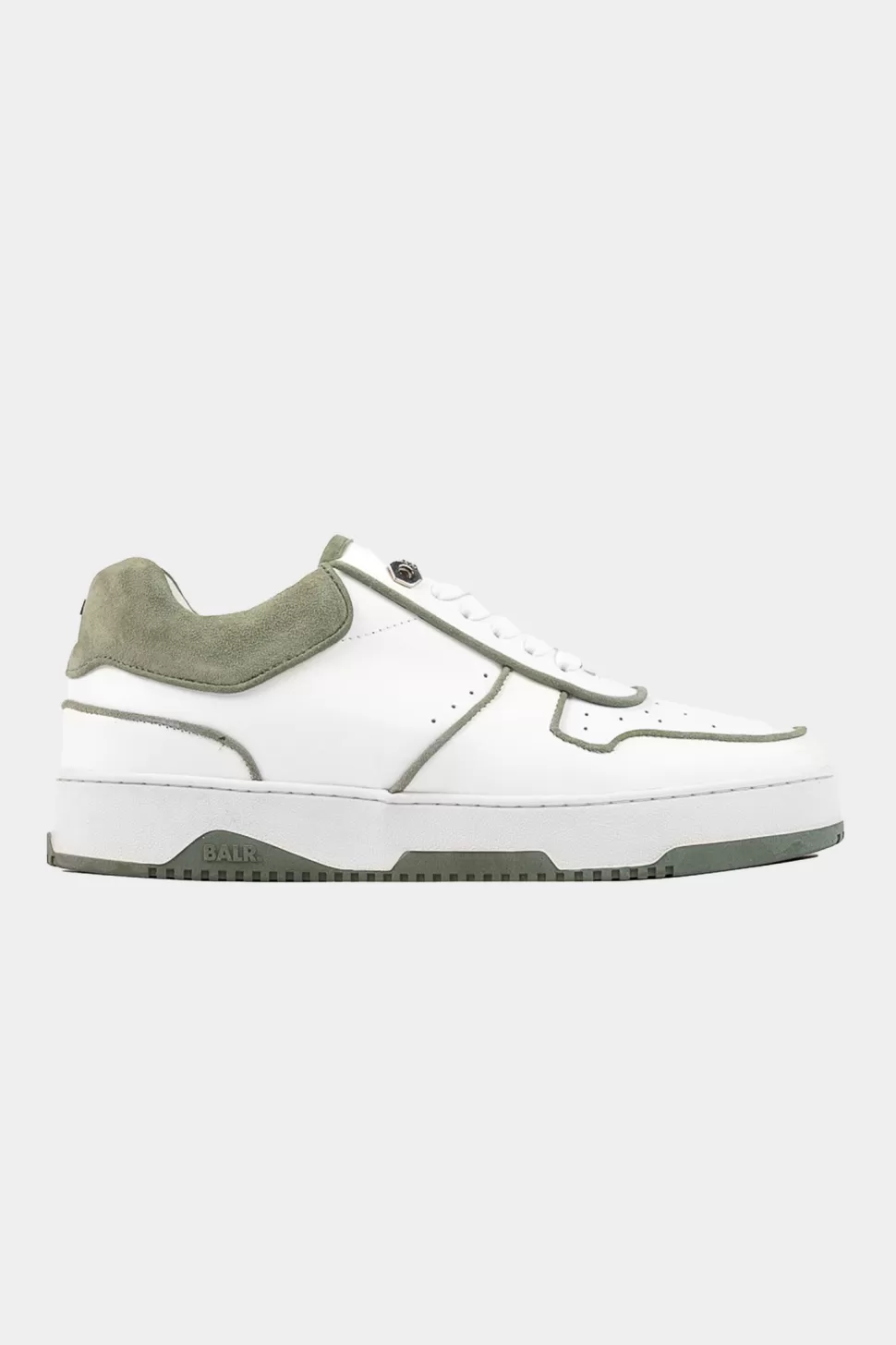 Turnschuhe*BALR. Club B Classic Sneaker Bright White/Dark Forest