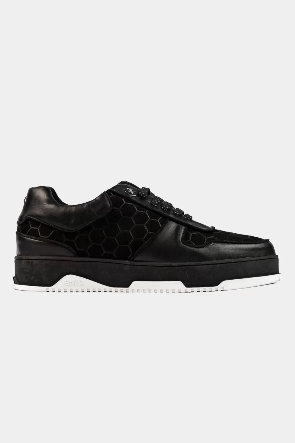 Turnschuhe*BALR. Club C Classic Debossed Hex Sneaker Jet Black