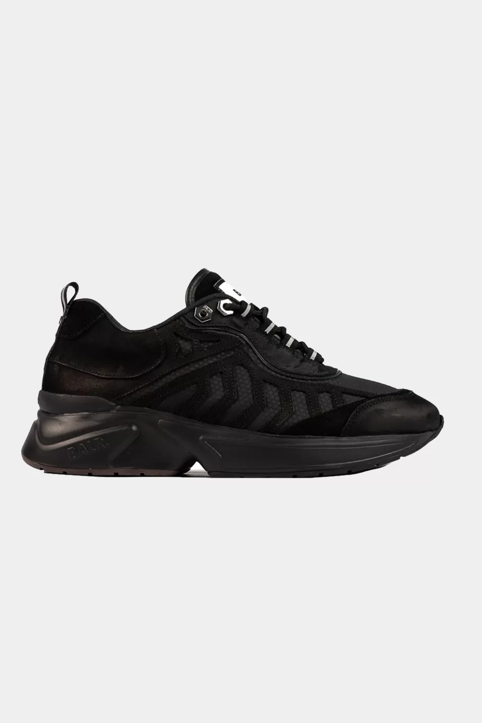 Turnschuhe*BALR. D4 Matte Runner Jet Black