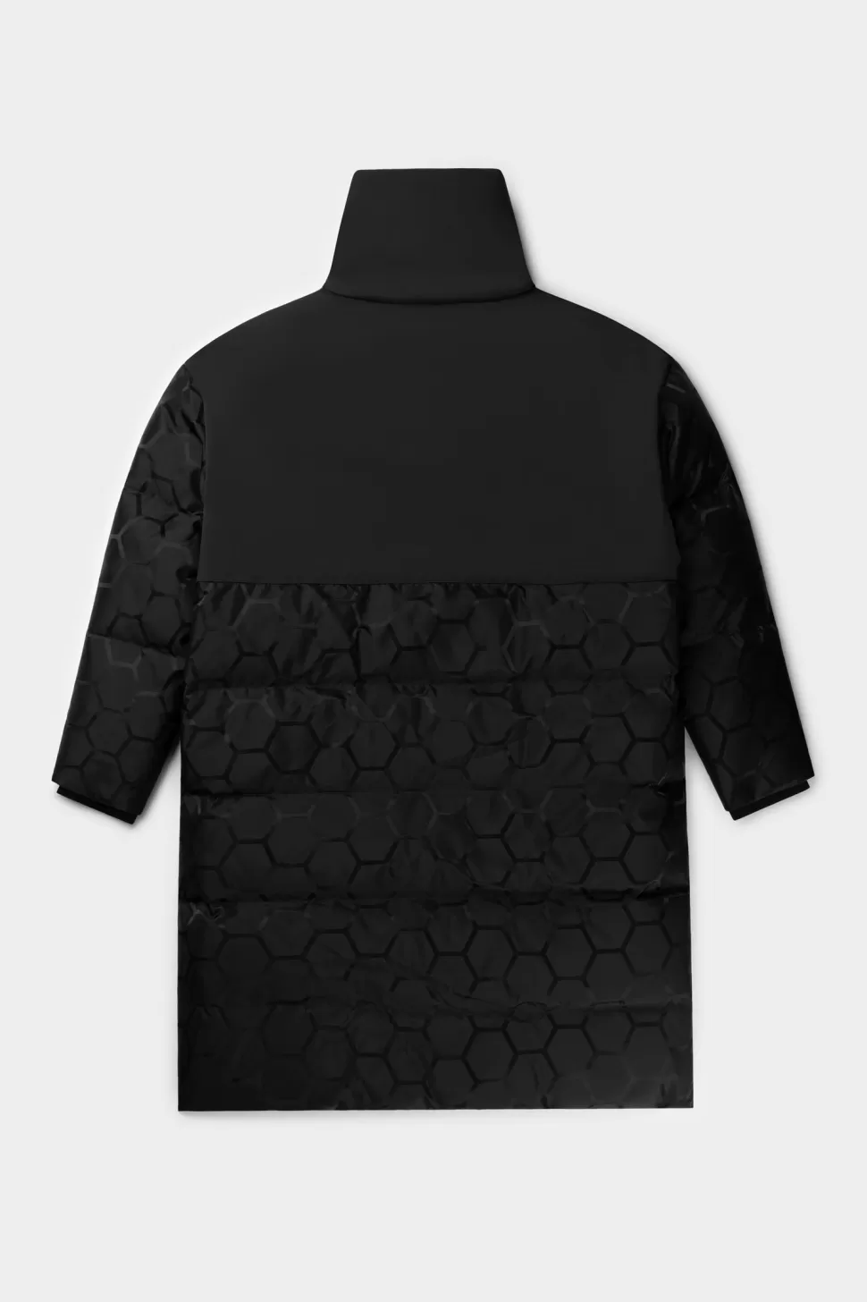 Jacken*BALR. Dante Jacquard Long Puffer Jet Black