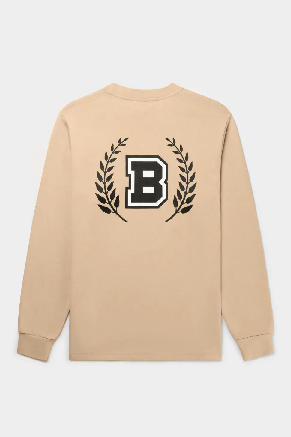 T-Shirts*BALR. Franck Relaxed B Crest Longsleeve Irish Cream