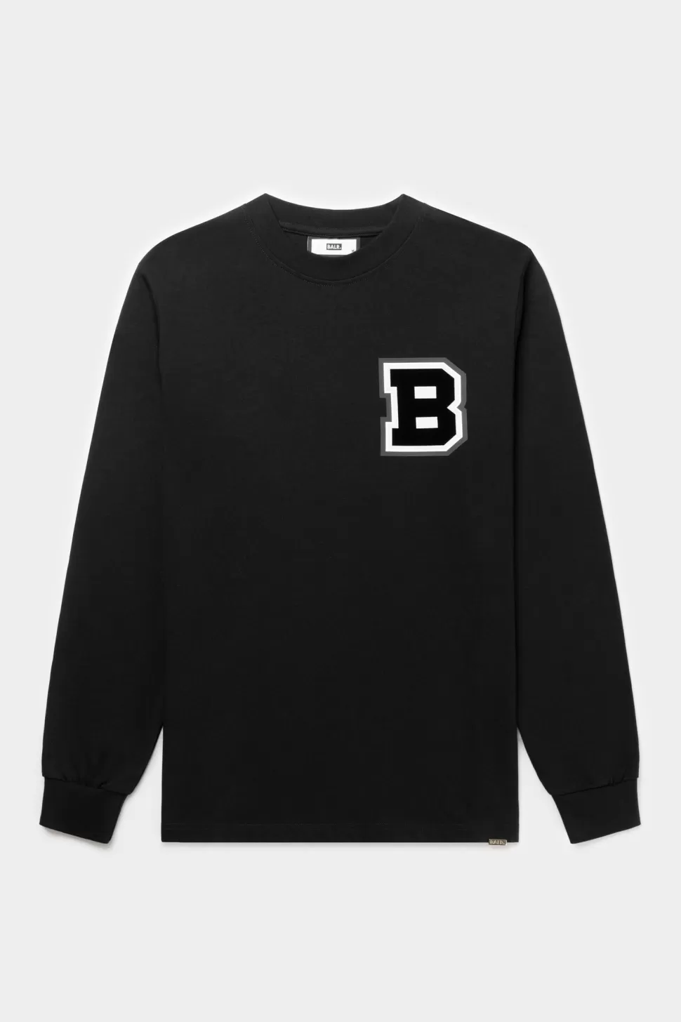 T-Shirts*BALR. Franck Relaxed B Crest Longsleeve Jet Black