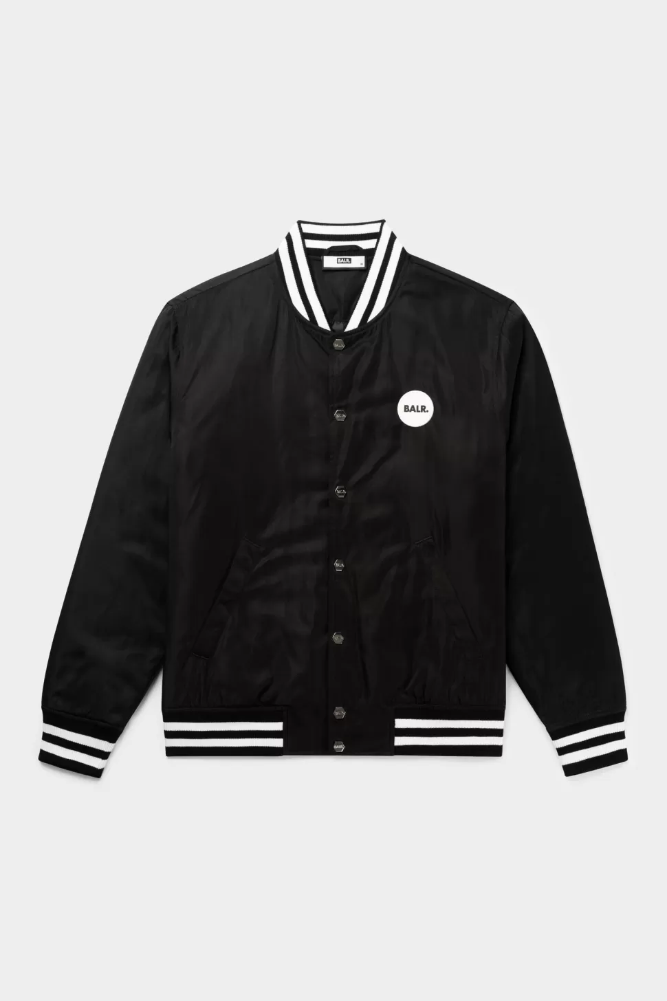 Jacken*BALR. Hazel Loose Badge Bomber Jacket Jet Black