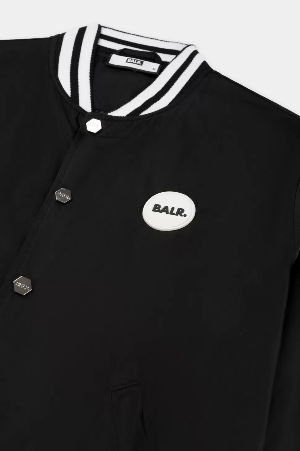 Jacken*BALR. Hazel Loose Badge Bomber Jacket Jet Black