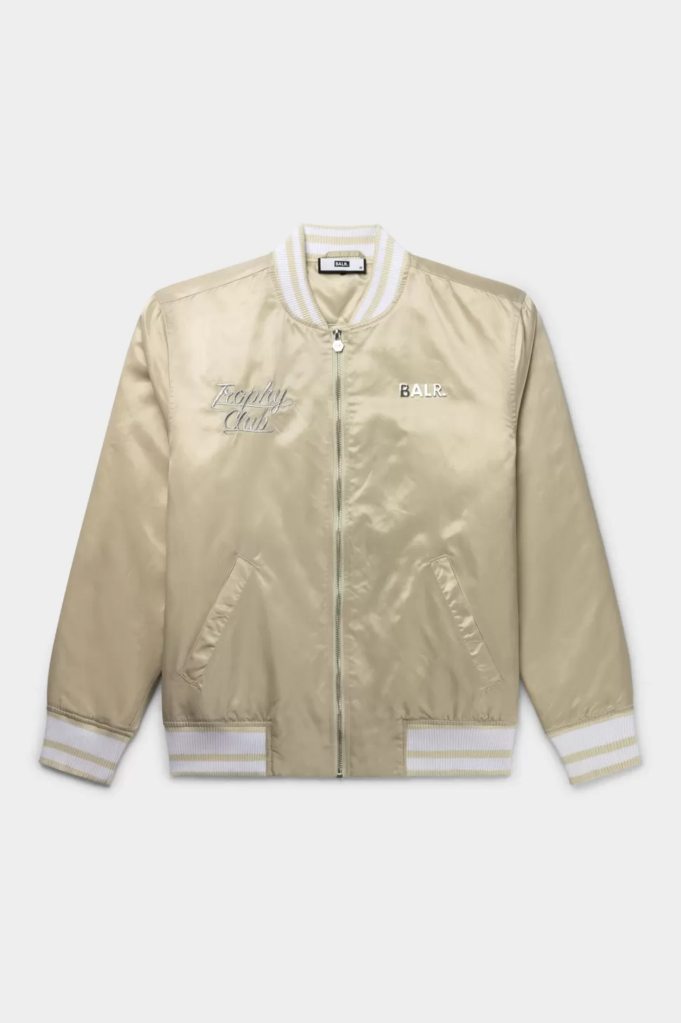 Jacken*BALR. Hazel Loose Combi Chenille Bomber Jacket Bright White