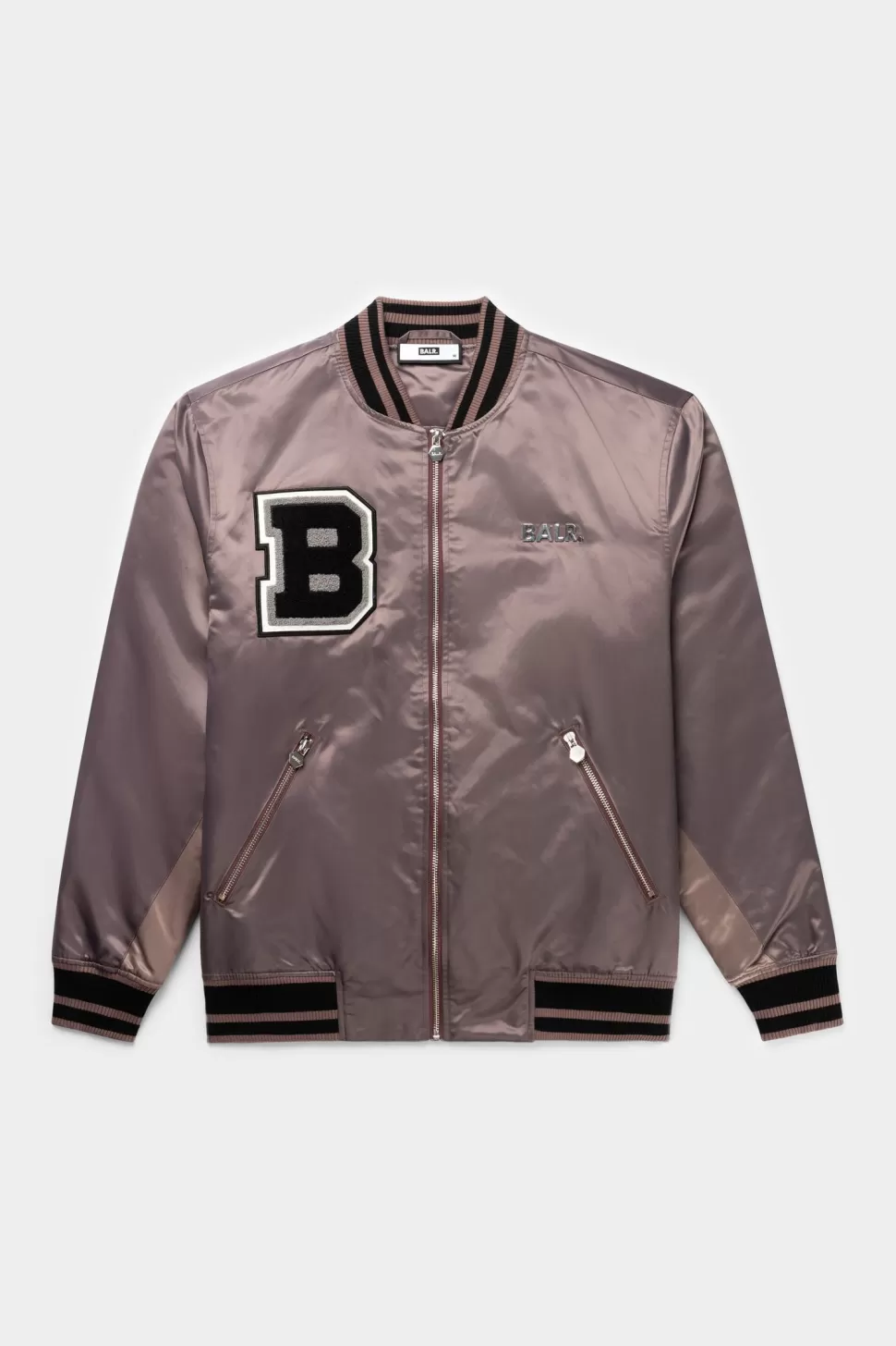 Jacken*BALR. Hazel Loose Zip Trophy Bomber Jacket Purple Dove