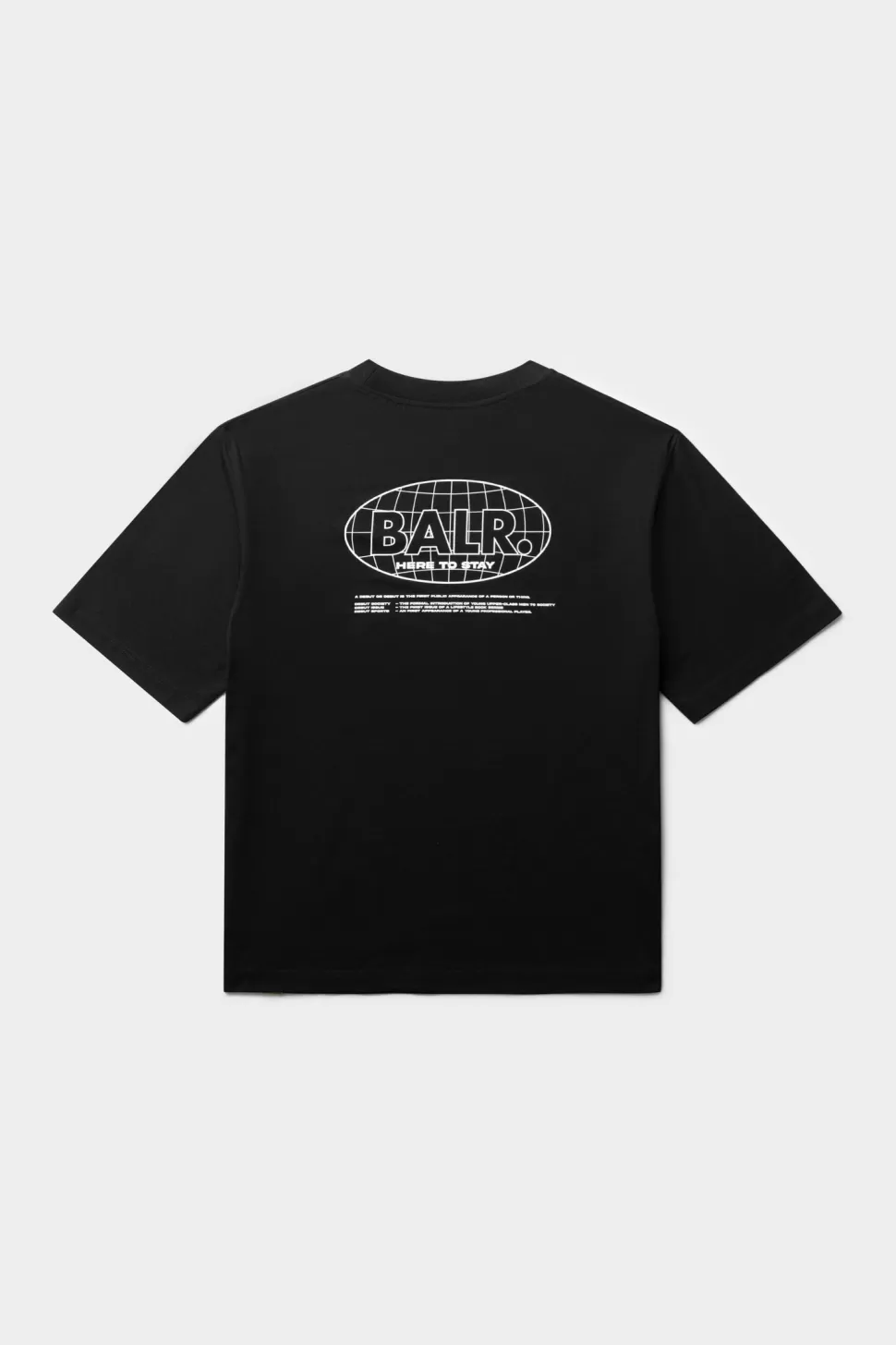 T-Shirts*BALR. Joey Box H2S Globe T-Shirt Jet Black