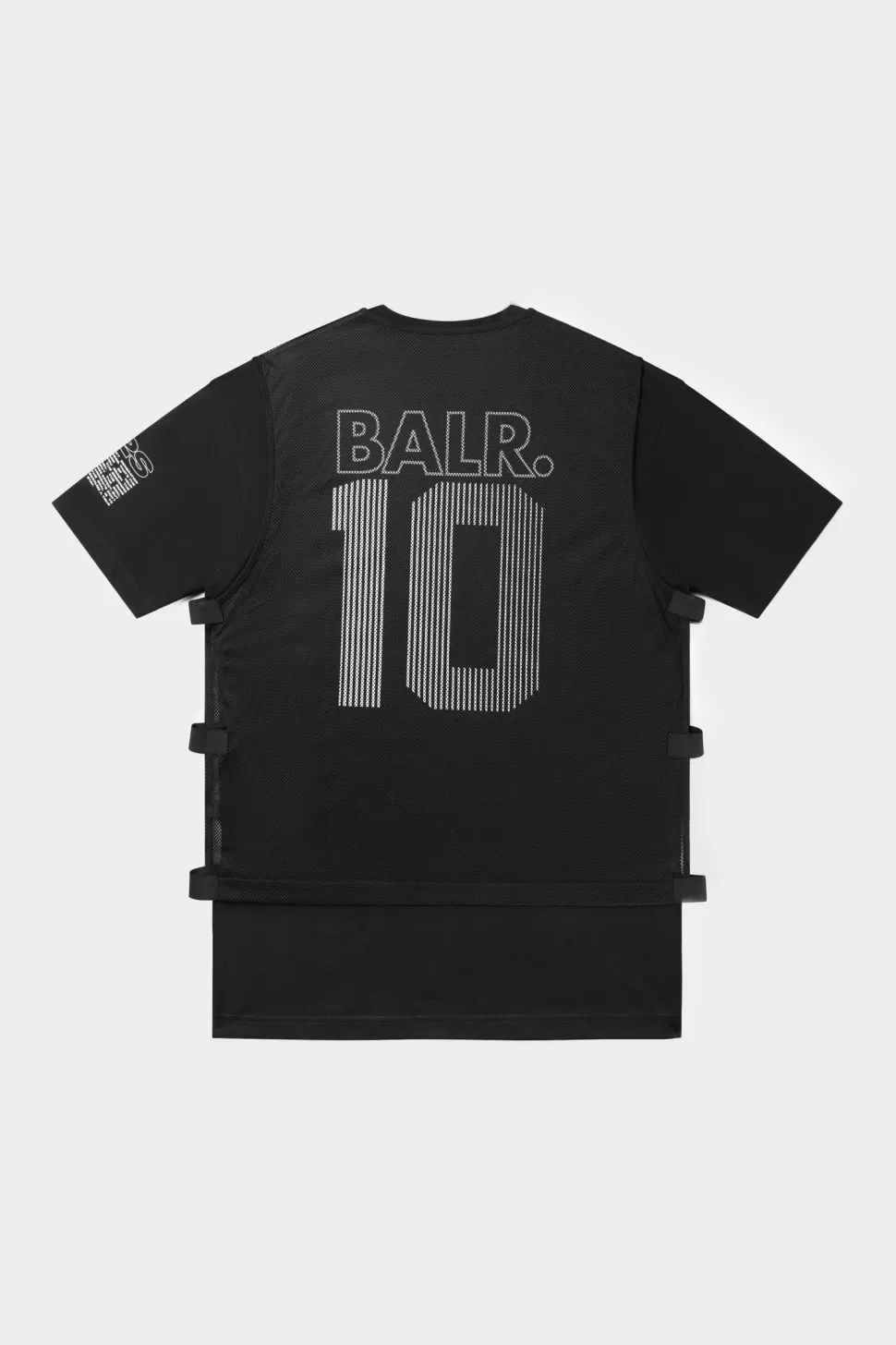 T-Shirts*BALR. Joey Box Mesh T-Shirt Jet Black