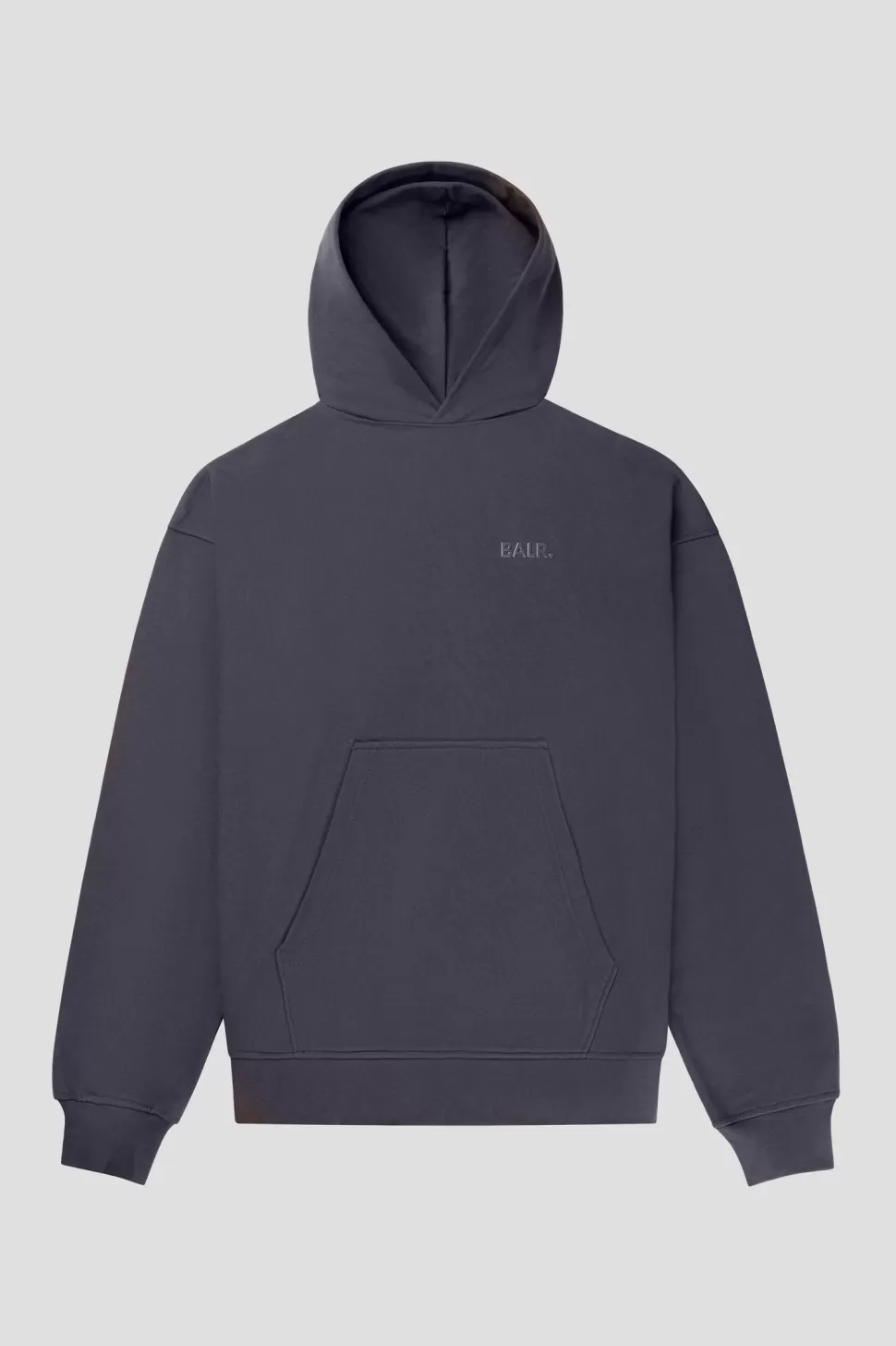 Kapuzenpullover*BALR. Joey Box Satin Hoodie Asphalt