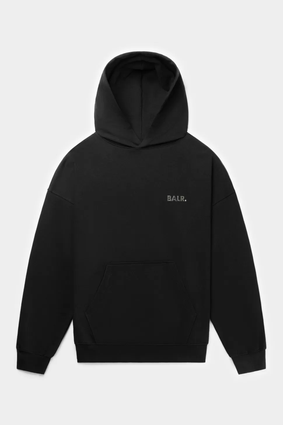 Kapuzenpullover*BALR. Joey Box Satin Hoodie Black