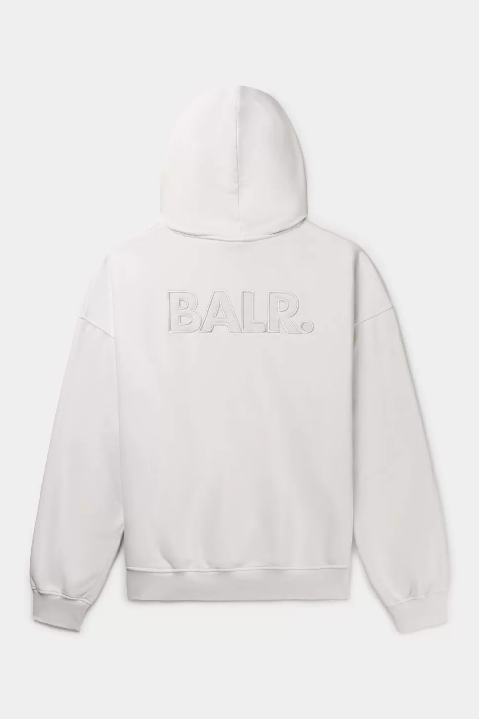 Kapuzenpullover*BALR. Joey Box Satin Hoodie Egret