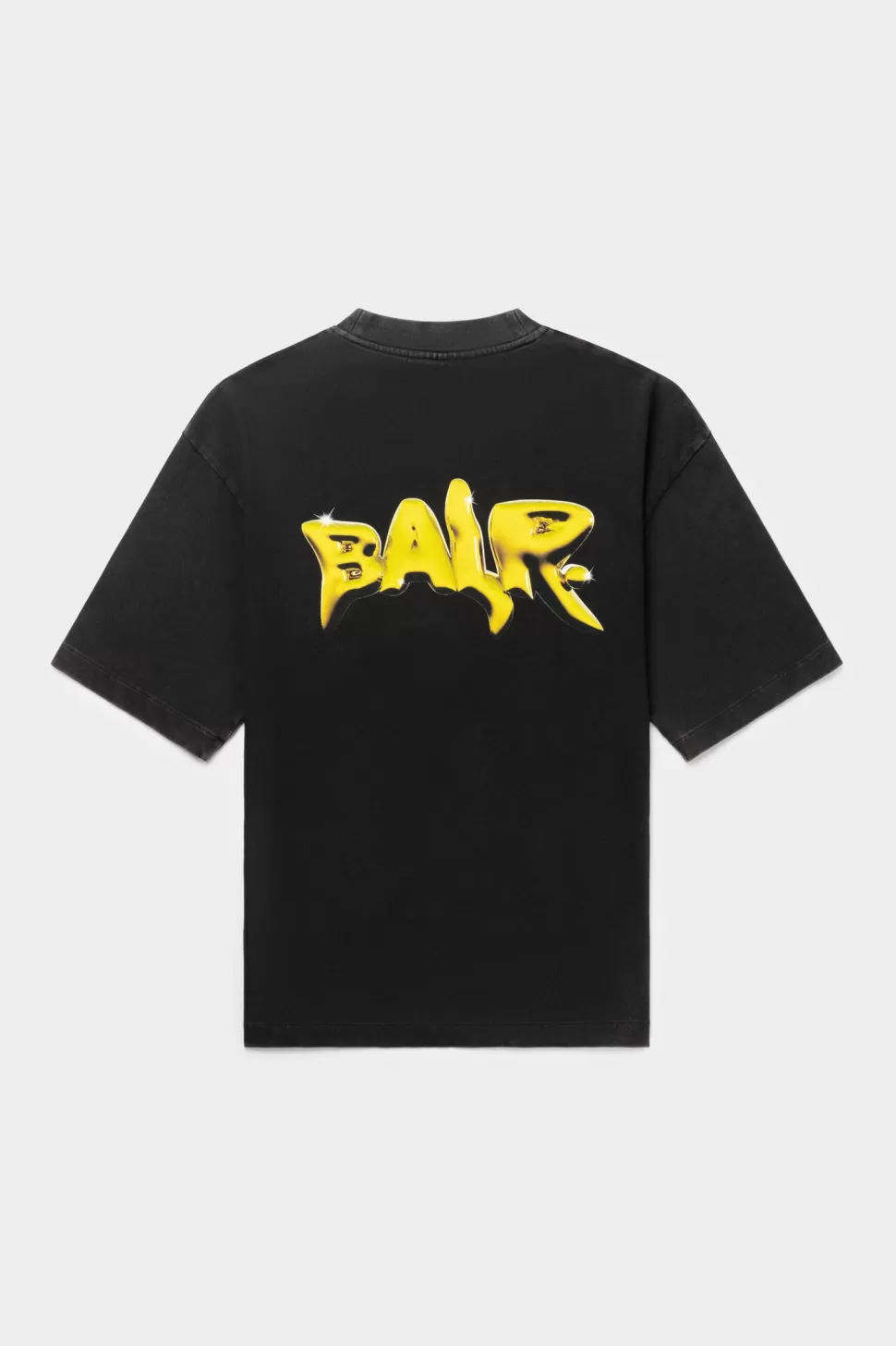 T-Shirts*BALR. Joey Box Washed Melted Brand T-Shirt Jet Black
