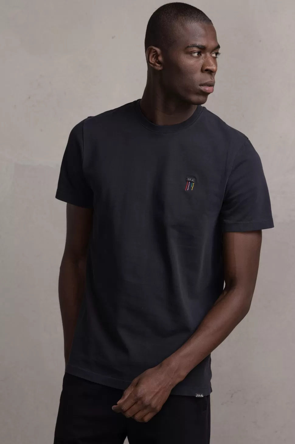 T-Shirts*BALR. Olaf Straight Colored Letters T-Shirt Jet Black