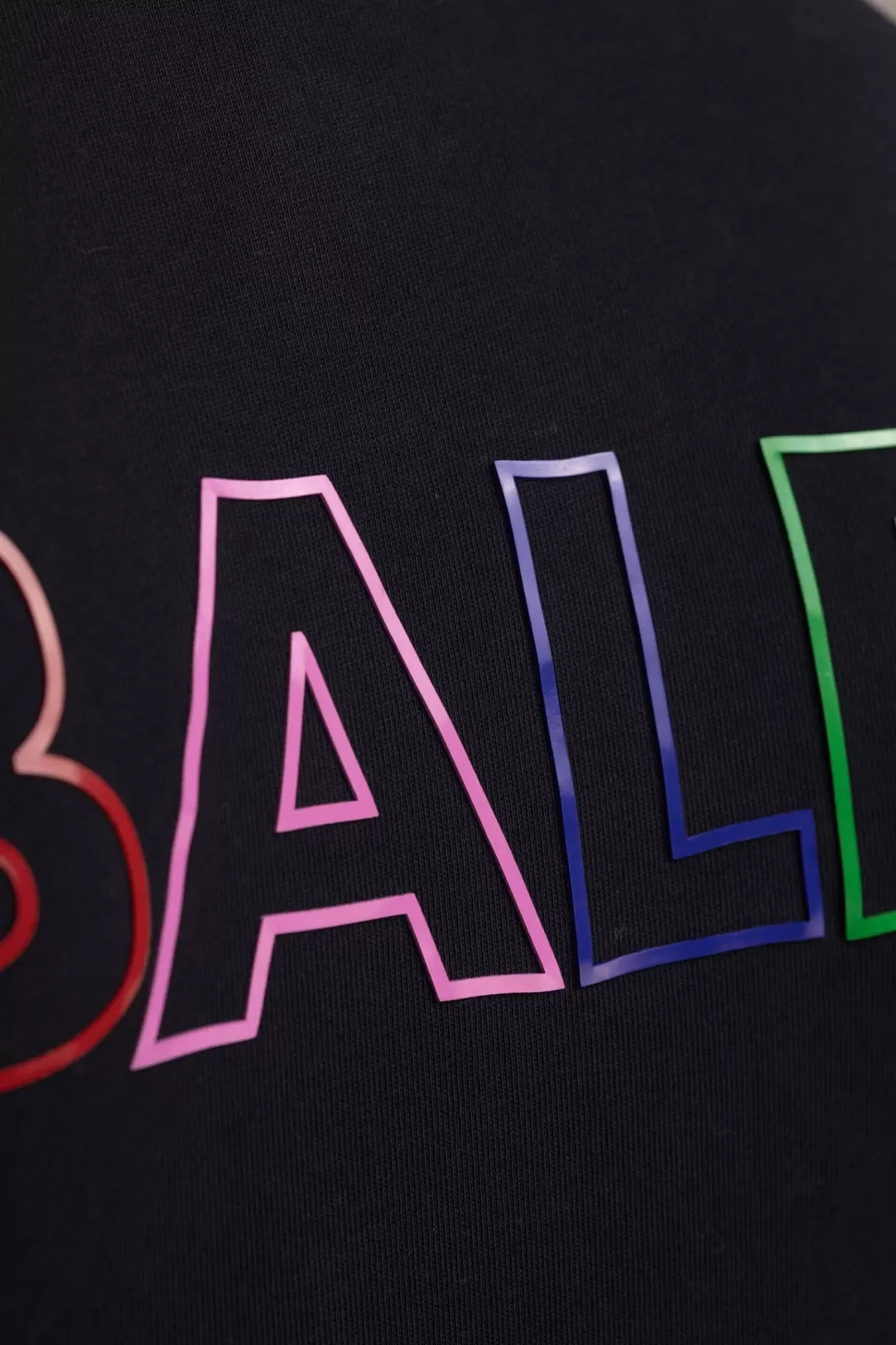 T-Shirts*BALR. Olaf Straight Colored Letters T-Shirt Jet Black