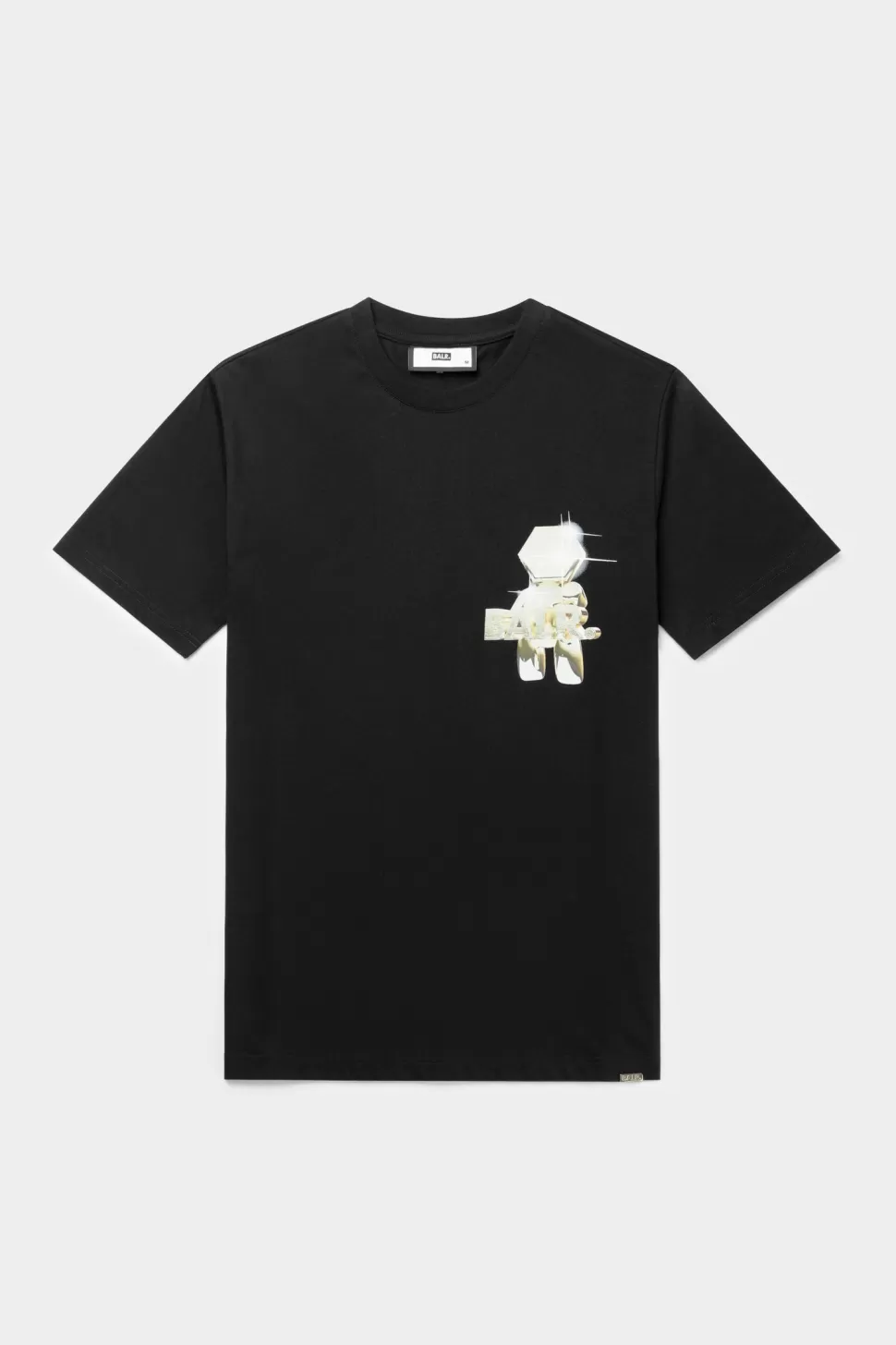 T-Shirts*BALR. Olaf Straight Gold Doll T-Shirt Jet Black