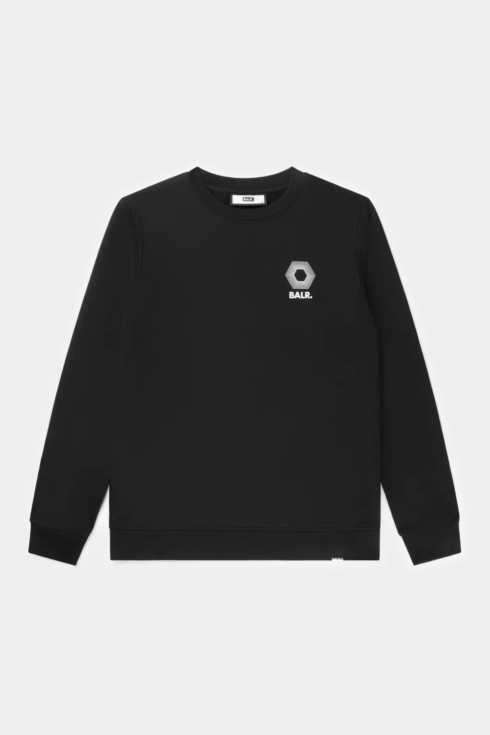 Sweatshirts*BALR. Olaf Straight H2S Hex Crewneck Jet Black