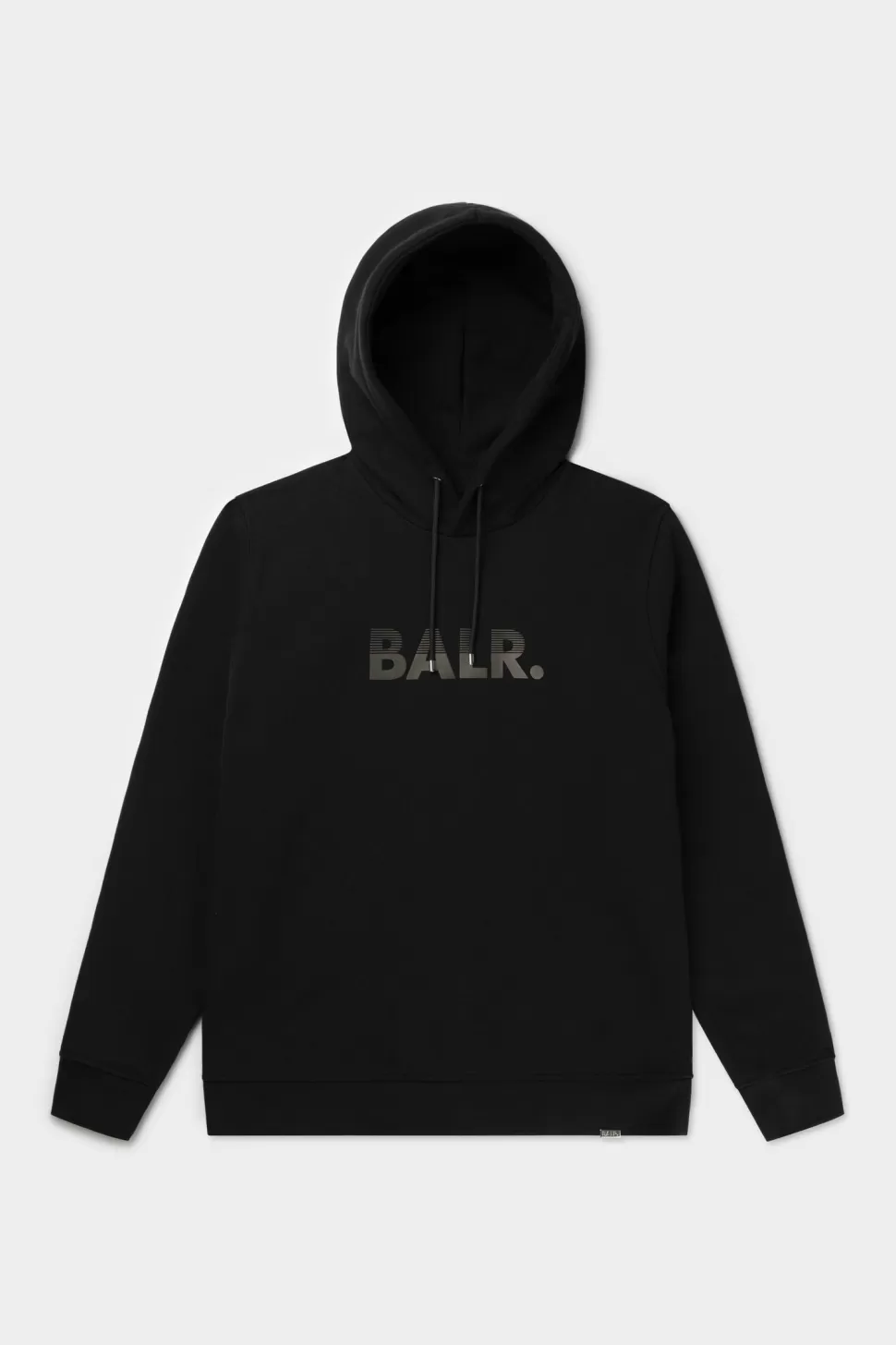 Kapuzenpullover*BALR. Olaf Straight Half Track Hoodie Jet Black