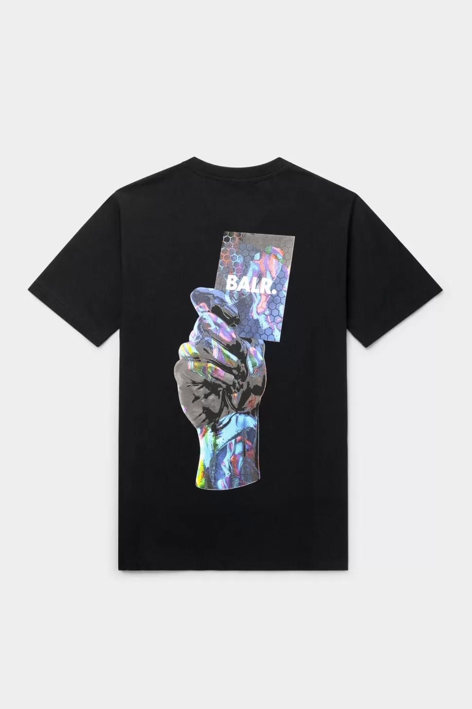 T-Shirts*BALR. Olaf Straight Multi Color Card T-Shirt Jet Black
