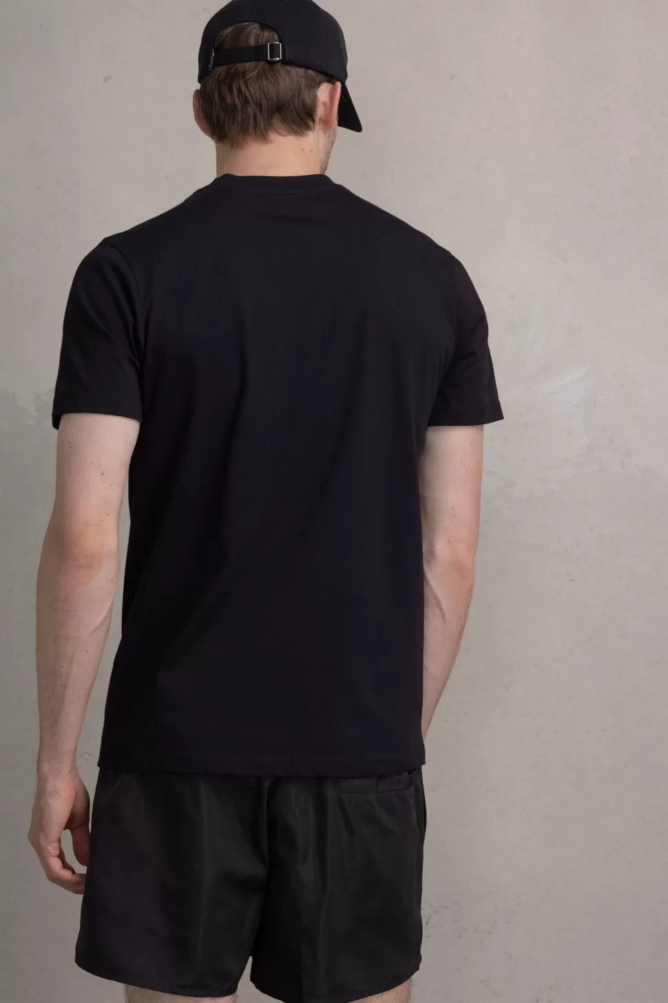 T-Shirts*BALR. Olaf Straight Neon Brand T-Shirt Jet Black/Putting Green