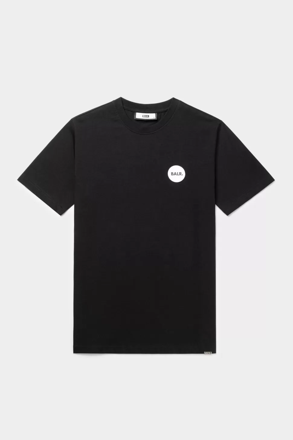 T-Shirts*BALR. Olaf Straight Round Rubber Badge T-Shirt Jet Black