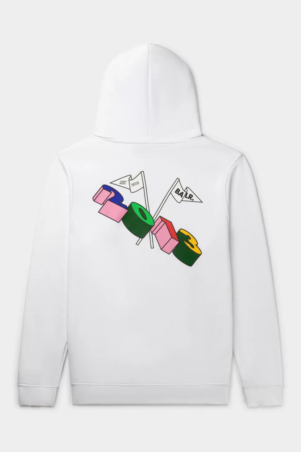 Kapuzenpullover*BALR. Olaf Straight Tc 2013 Hoodie Bright White