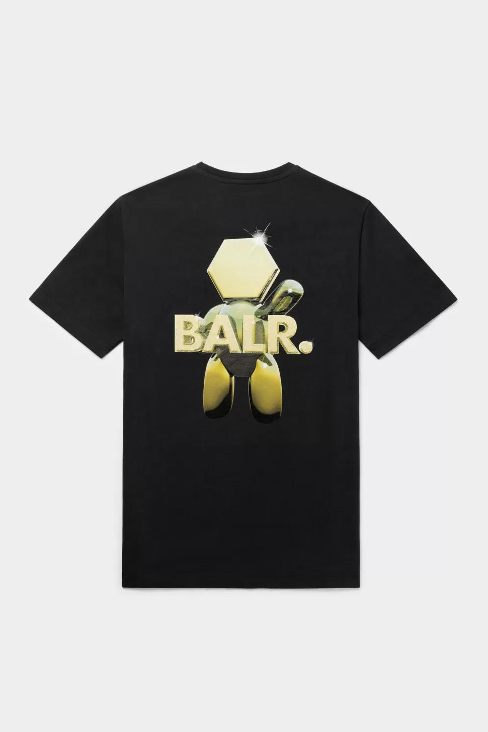 T-Shirts*BALR. Olaf Straight Tc Gold T-Shirt Jet Black