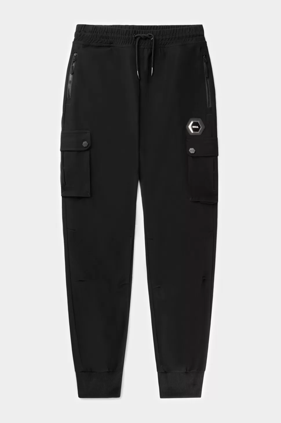 Jogginghose*BALR. Q-Cargo Lux Slim Sweatpants Jet Black