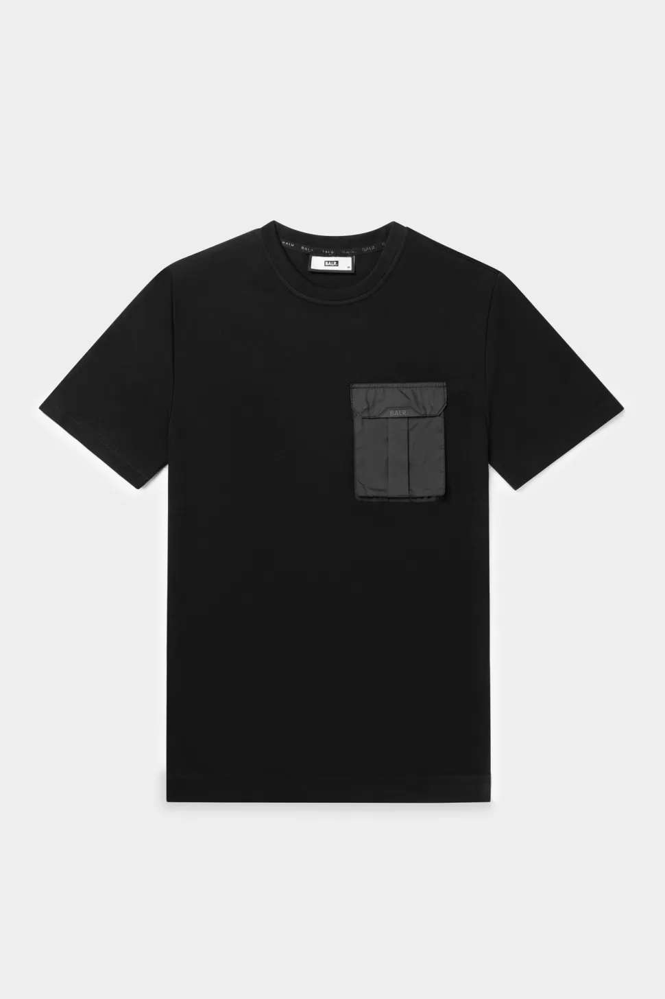 T-Shirts*BALR. Q-Cargo Series Straight T-Shirt Jet Black