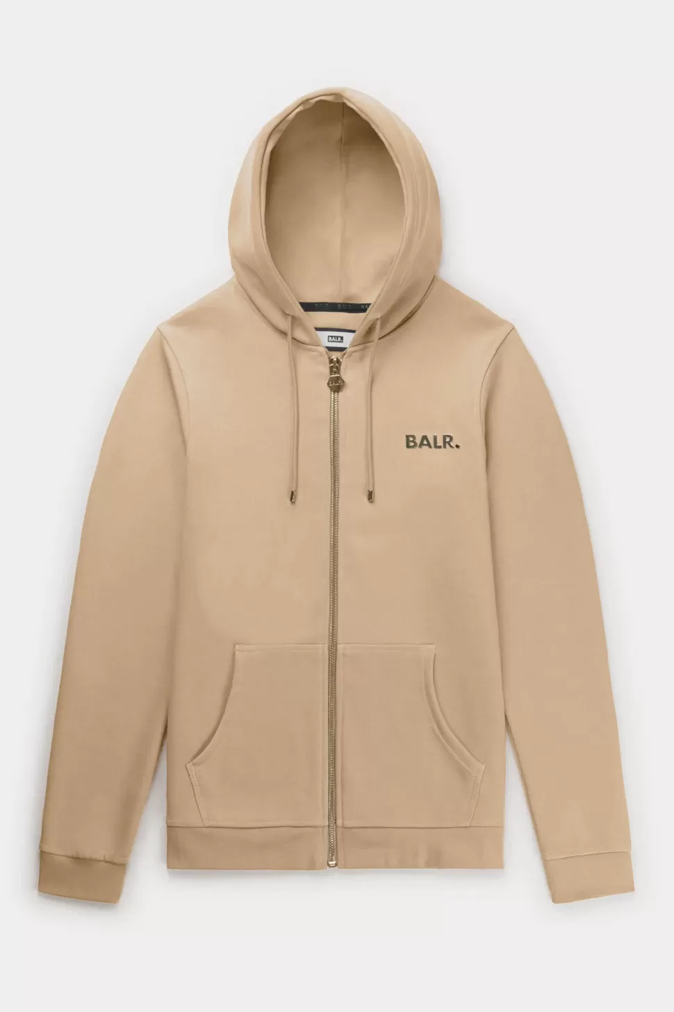 Sweatshirts*BALR. Q-Series Straight Zip Thru Hoodie Renewed Irish Cream