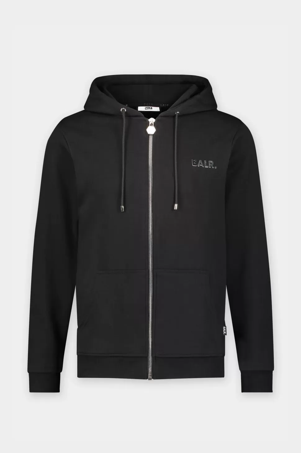 Sweatshirts*BALR. Q-Series Straight Zipped Hoodie Men Black