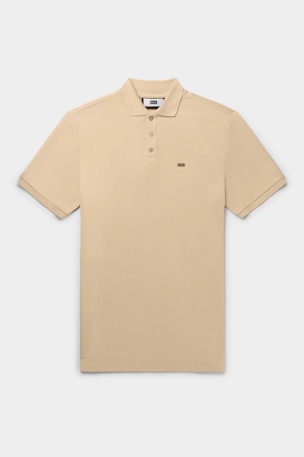 Polos*BALR. Sebastian Metal Brand Slim Polo Irish Cream