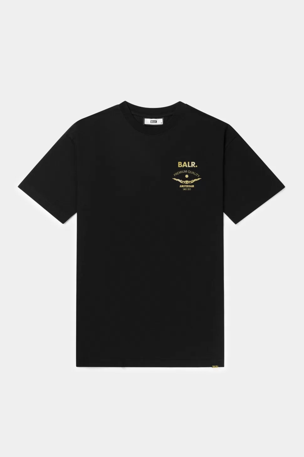 T-Shirts*BALR. Sebastian Slim Gold Emblem T-Shirt Jet Black